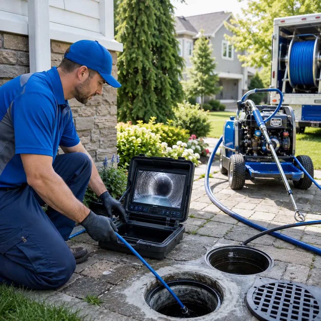 Outdoor drain cleaning professionals serving Latexo, TX